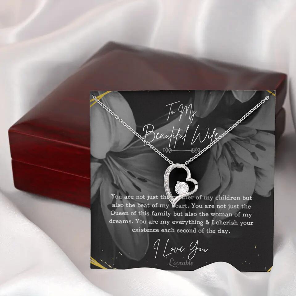 To My Beautiful Wife You Are Not Just The Mother Of My Children, Personalized Necklace for Her, Sweet Gift For Wife