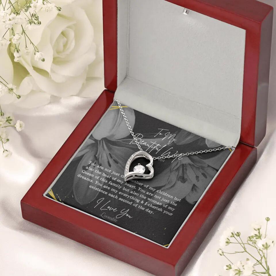 To My Beautiful Wife You Are Not Just The Mother Of My Children, Personalized Necklace for Her, Sweet Gift For Wife