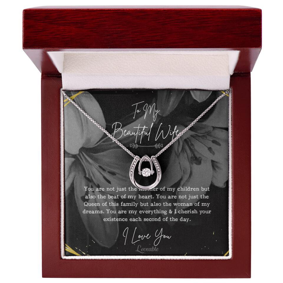 To My Beautiful Wife You Are Not Just The Mother Of My Children, Personalized Necklace for Her, Sweet Gift For Wife