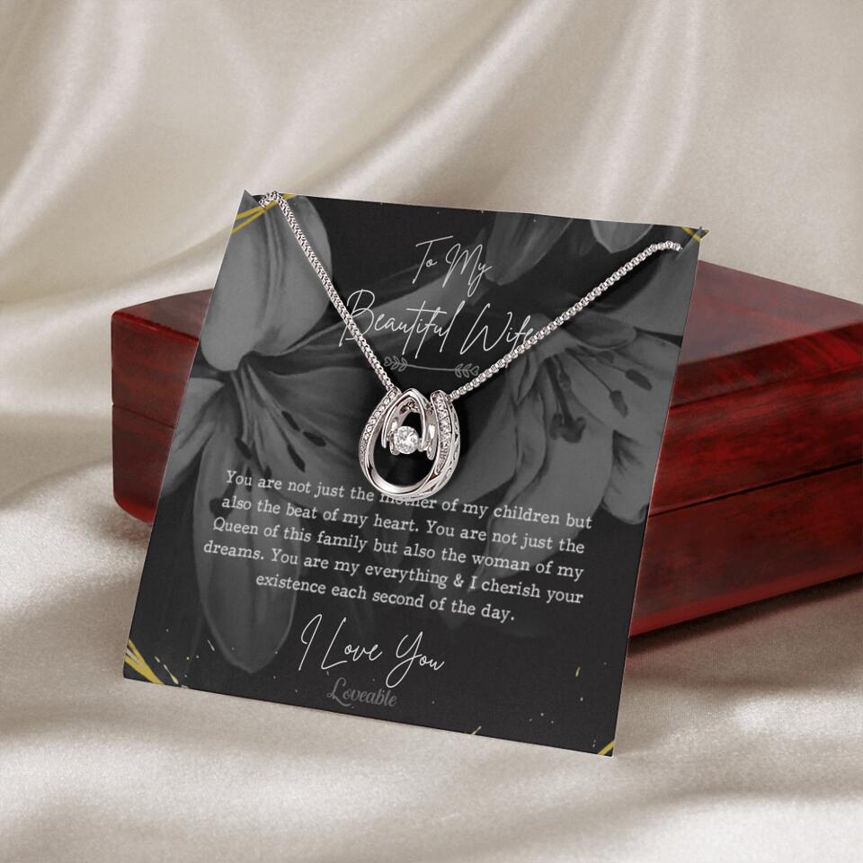 To My Beautiful Wife You Are Not Just The Mother Of My Children, Personalized Necklace for Her, Sweet Gift For Wife