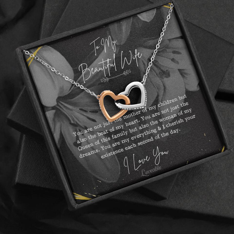 To My Beautiful Wife You Are Not Just The Mother Of My Children, Personalized Necklace for Her, Sweet Gift For Wife