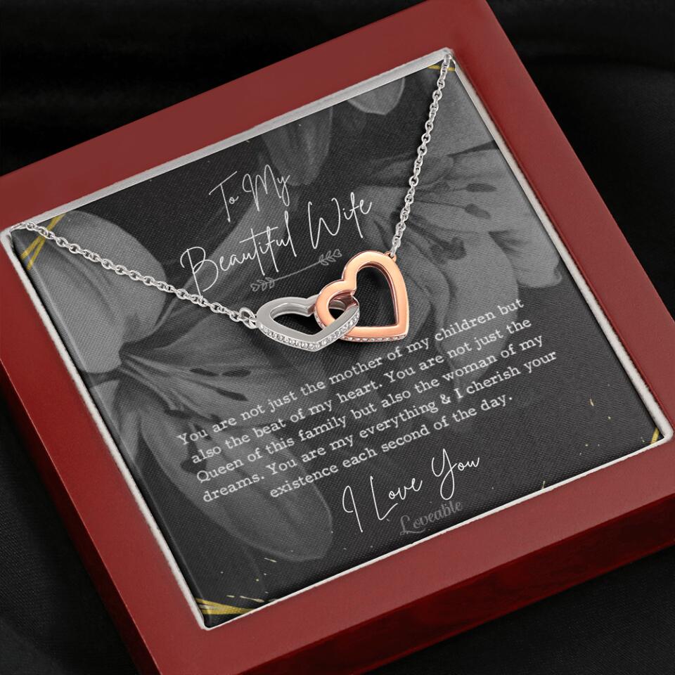 To My Beautiful Wife You Are Not Just The Mother Of My Children, Personalized Necklace for Her, Sweet Gift For Wife