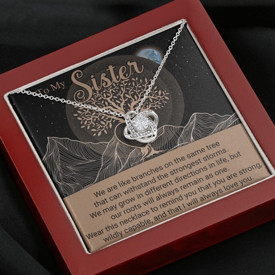 To My Sister/Sister-in-law We Are Like Branches On The Same Tree - Personalized Necklace - Gift For Her On Anniversaries