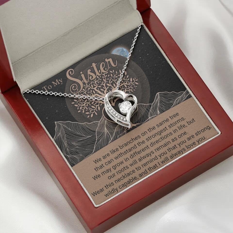 To My Sister/Sister-in-law We Are Like Branches On The Same Tree - Personalized Necklace - Gift For Her On Anniversaries