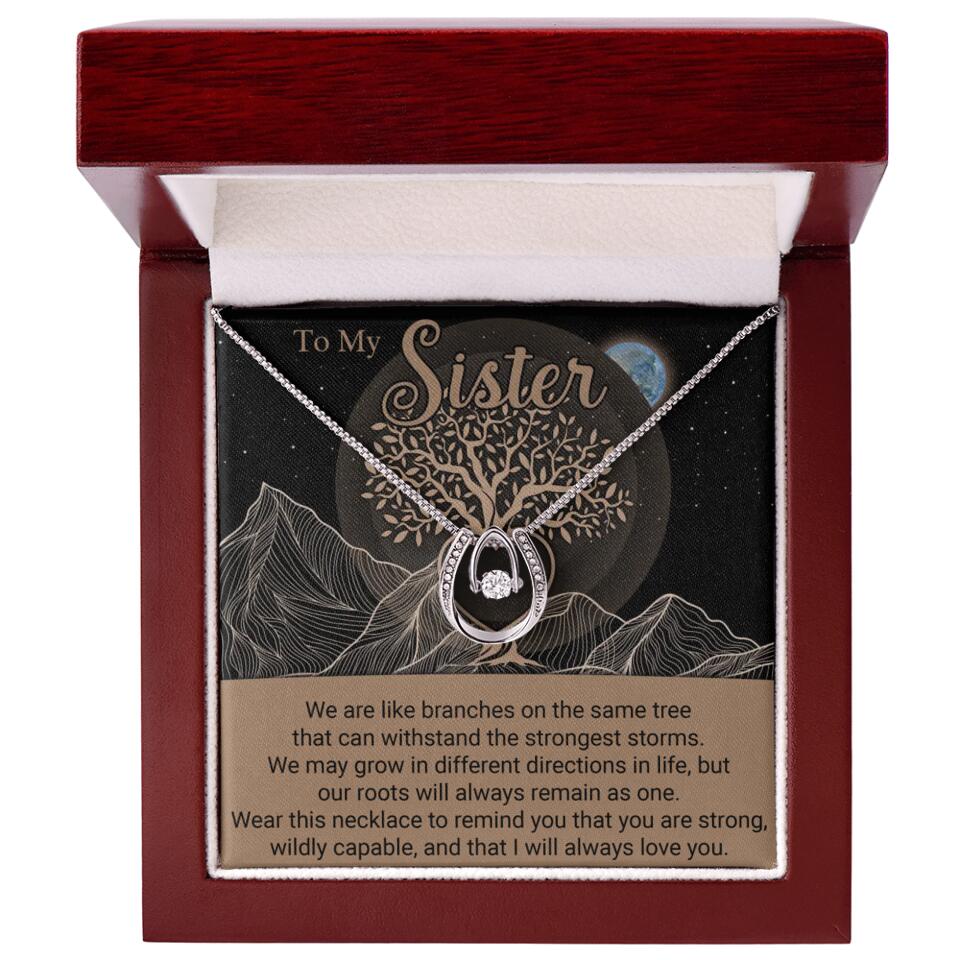 To My Sister/Sister-in-law We Are Like Branches On The Same Tree - Personalized Necklace - Gift For Her On Anniversaries