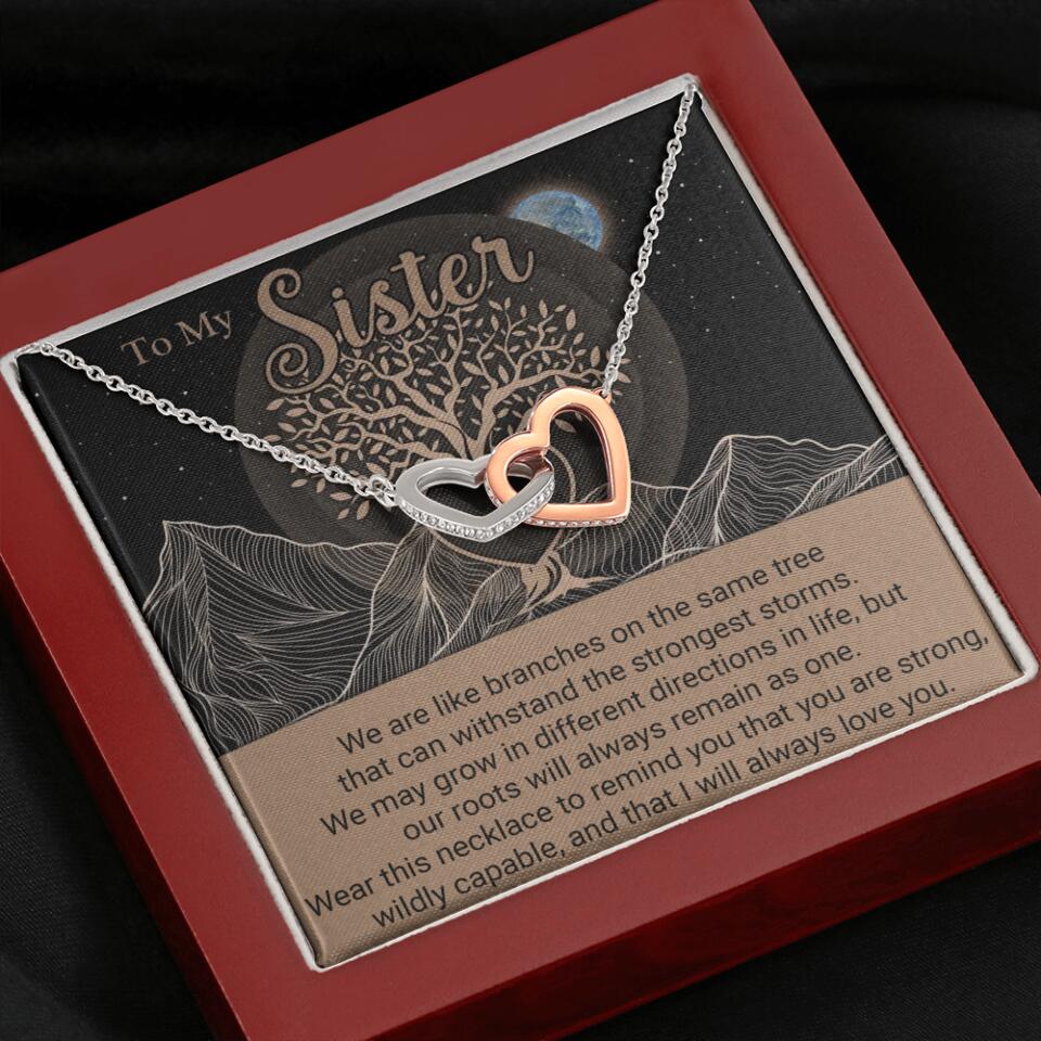 To My Sister/Sister-in-law We Are Like Branches On The Same Tree - Personalized Necklace - Gift For Her On Anniversaries