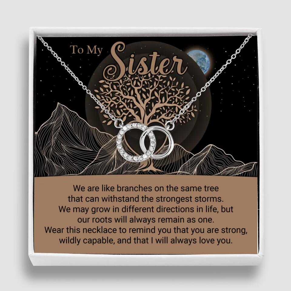 To My Sister/Sister-in-law We Are Like Branches On The Same Tree - Personalized Necklace - Gift For Her On Anniversaries