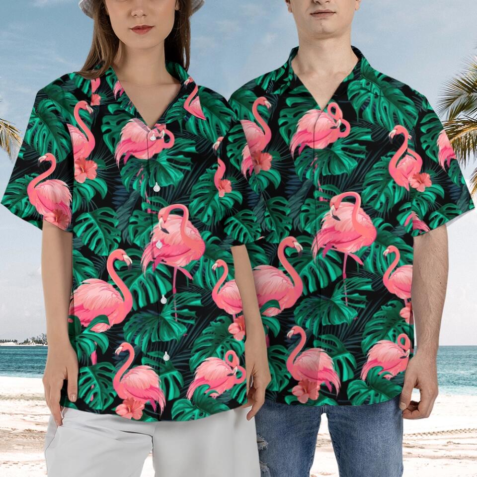 Flamingo Tropical Hawaii Shirt Summer Funny Gift For Holiday