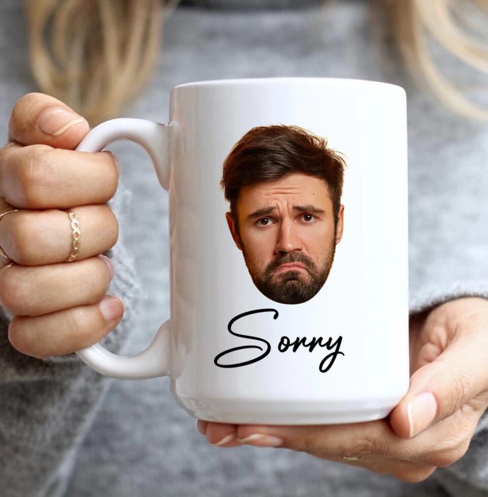 Funny Sorry Gifts Custom Face Mug Best Sorry Gifts For Couple