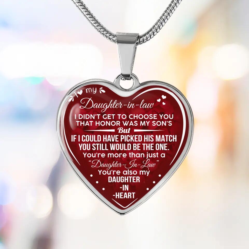 You're Also My Daughter In Heart Personalized Keychain