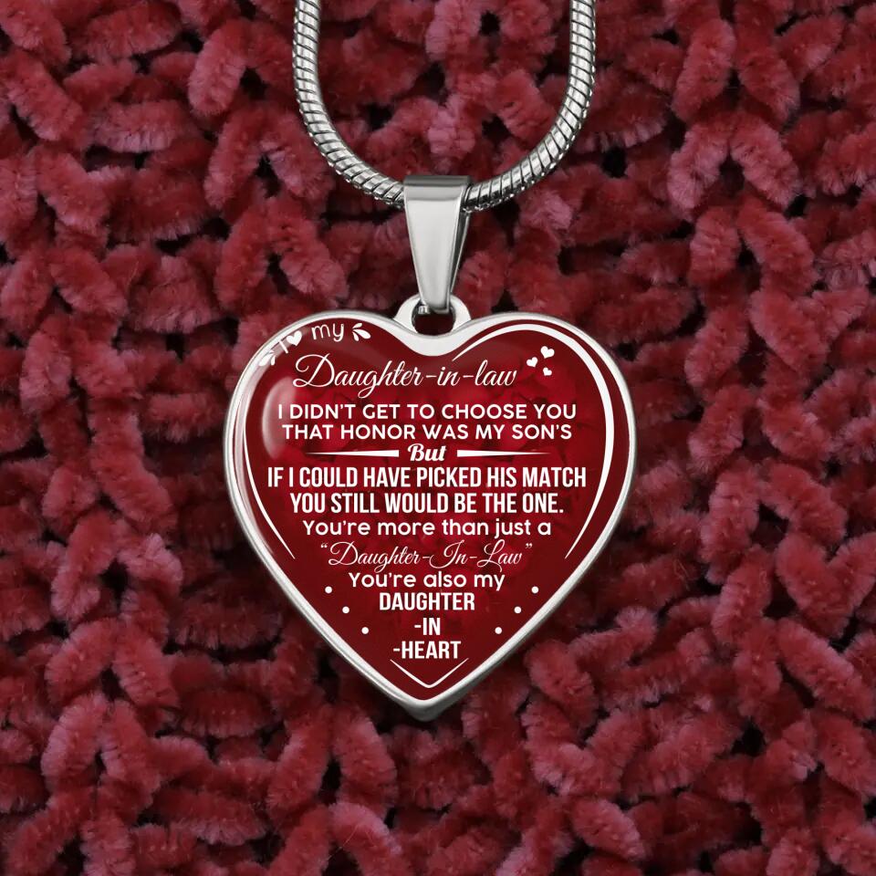 You're Also My Daughter In Heart Personalized Keychain