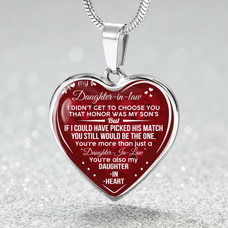 You're Also My Daughter In Heart Personalized Keychain