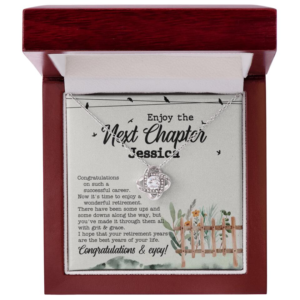 Enjoy The Next Chapter - Multiple Choice Necklace Chain Jewelry - Retirement Gift For Her