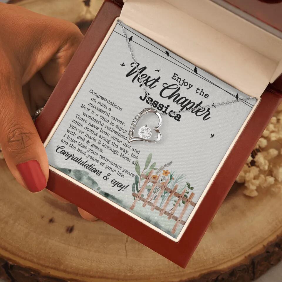 Enjoy The Next Chapter - Multiple Choice Necklace Chain Jewelry - Retirement Gift For Her