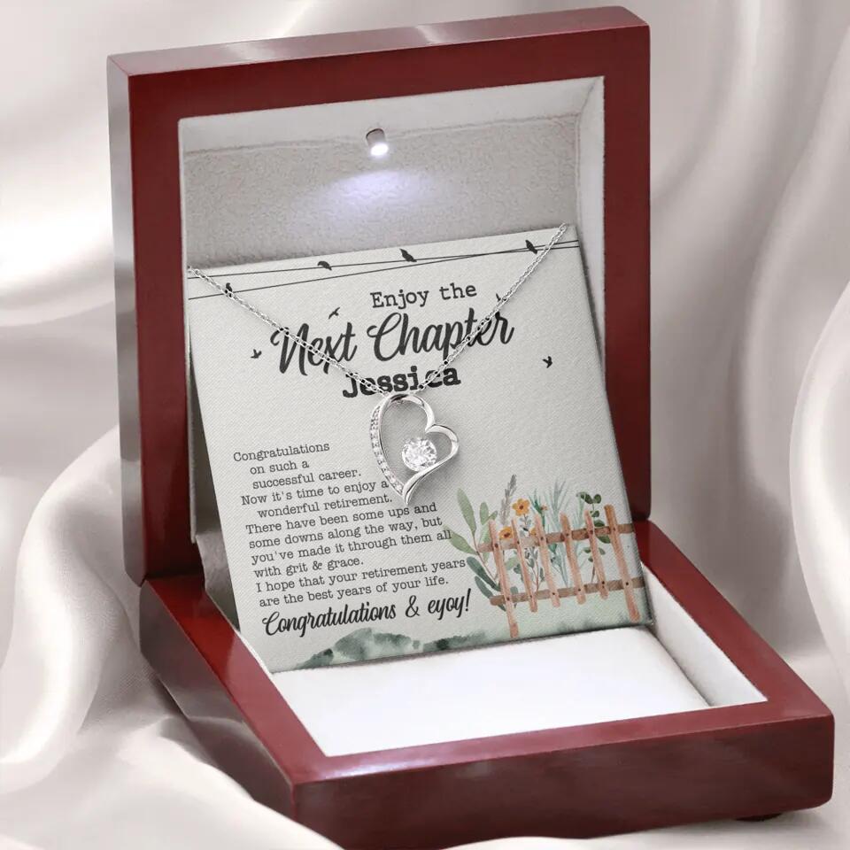 Enjoy The Next Chapter - Multiple Choice Necklace Chain Jewelry - Retirement Gift For Her