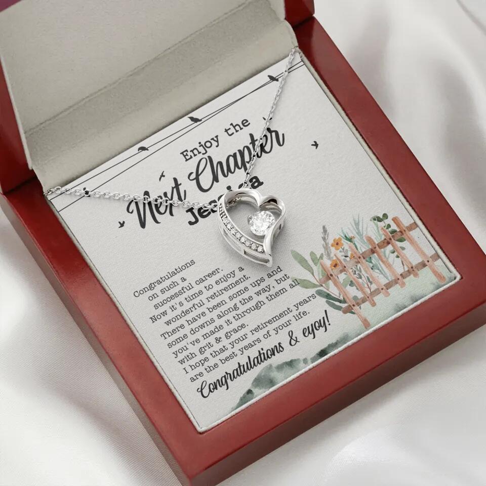 Enjoy The Next Chapter - Multiple Choice Necklace Chain Jewelry - Retirement Gift For Her