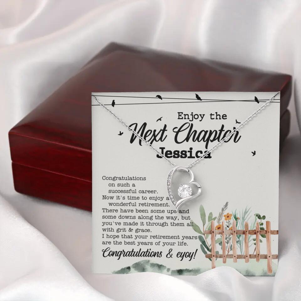 Enjoy The Next Chapter - Multiple Choice Necklace Chain Jewelry - Retirement Gift For Her