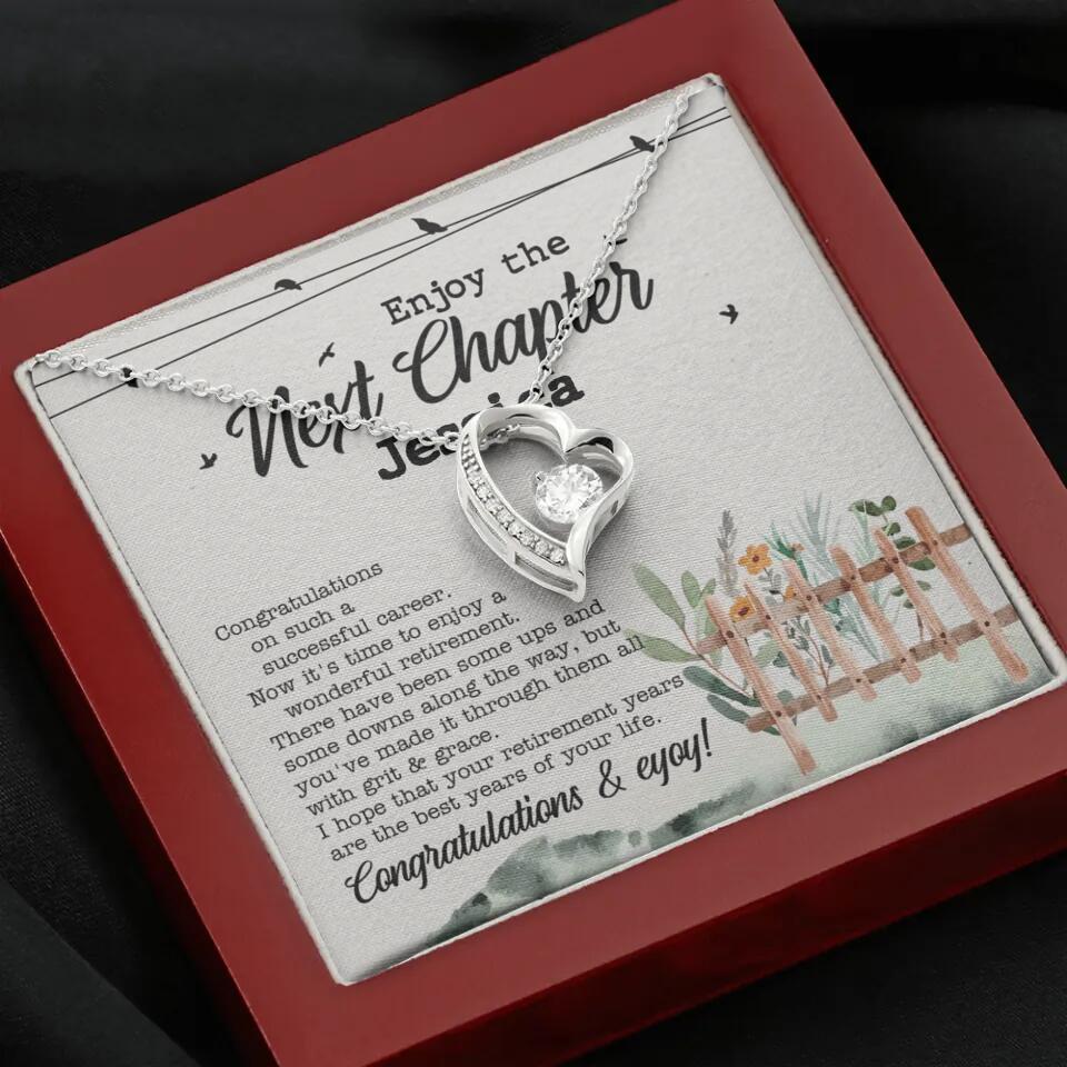Enjoy The Next Chapter - Multiple Choice Necklace Chain Jewelry - Retirement Gift For Her