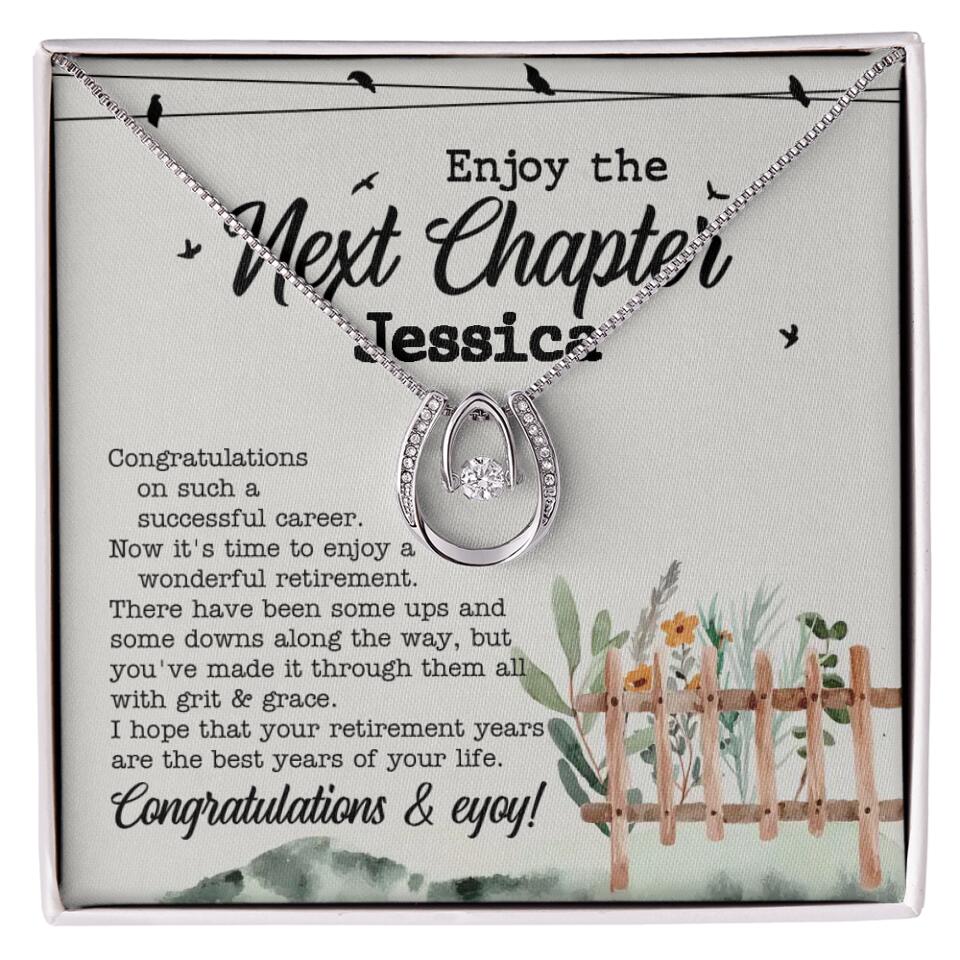 Enjoy The Next Chapter - Multiple Choice Necklace Chain Jewelry - Retirement Gift For Her