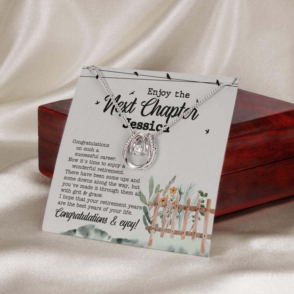 Enjoy The Next Chapter - Multiple Choice Necklace Chain Jewelry - Retirement Gift For Her