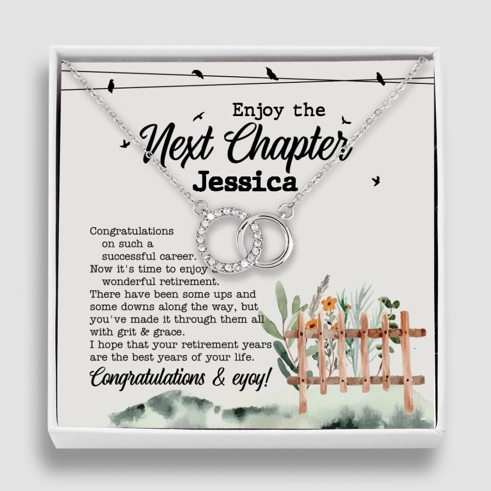 Enjoy The Next Chapter - Multiple Choice Necklace Chain Jewelry - Retirement Gift For Her