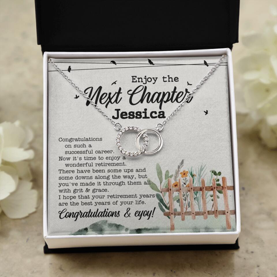 Enjoy The Next Chapter - Multiple Choice Necklace Chain Jewelry - Retirement Gift For Her