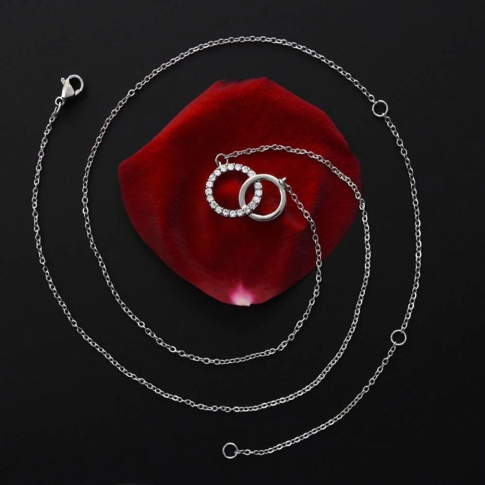 To My Bonus Sister Family Isn't The Blood Personalized Necklace