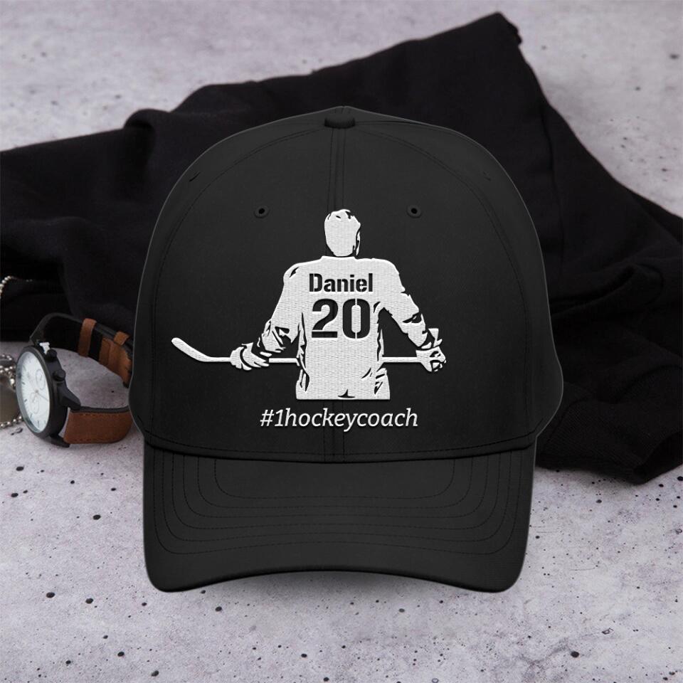 Survivor Hockey Player Hockey Coach - Personalized Cap - Gift For Hockey Lover or Hockey Coach