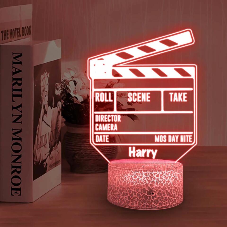 Roll Scene Take Director Camera Personalized Led Light