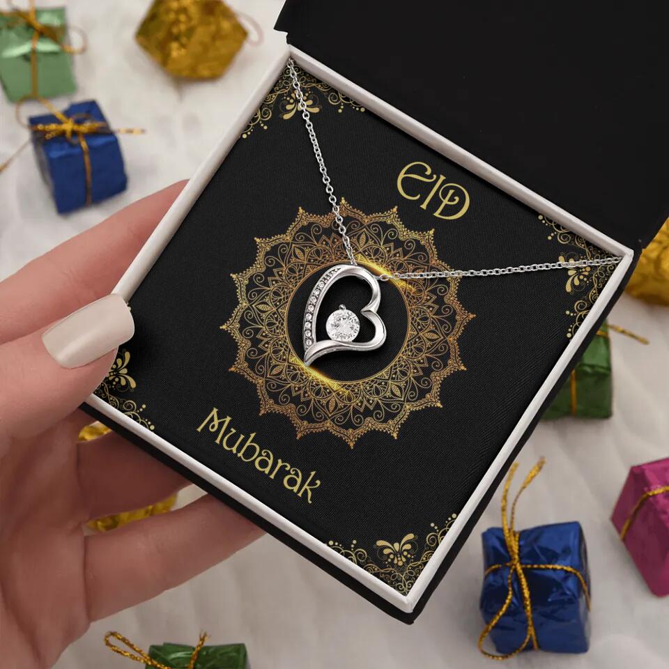 Eid Mubarak Ramadan Custom Necklace Gift for Eid