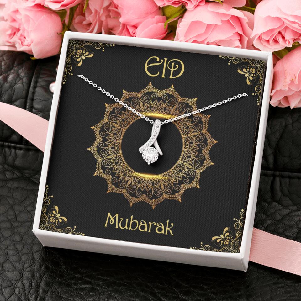 Eid Mubarak Ramadan Custom Necklace Gift for Eid