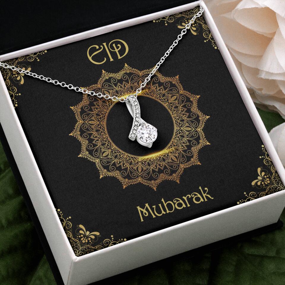 Eid Mubarak Ramadan Custom Necklace Gift for Eid