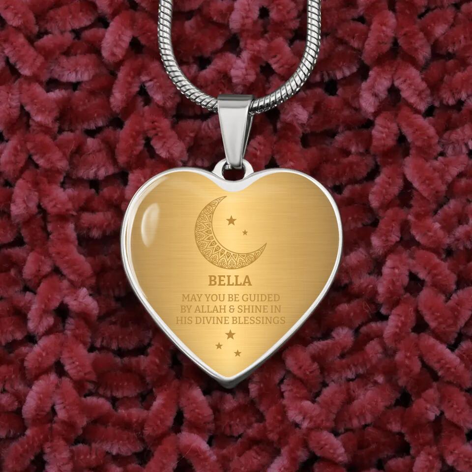 May You Be Guided By Allah Custom Keychain Necklace Gift For Eid