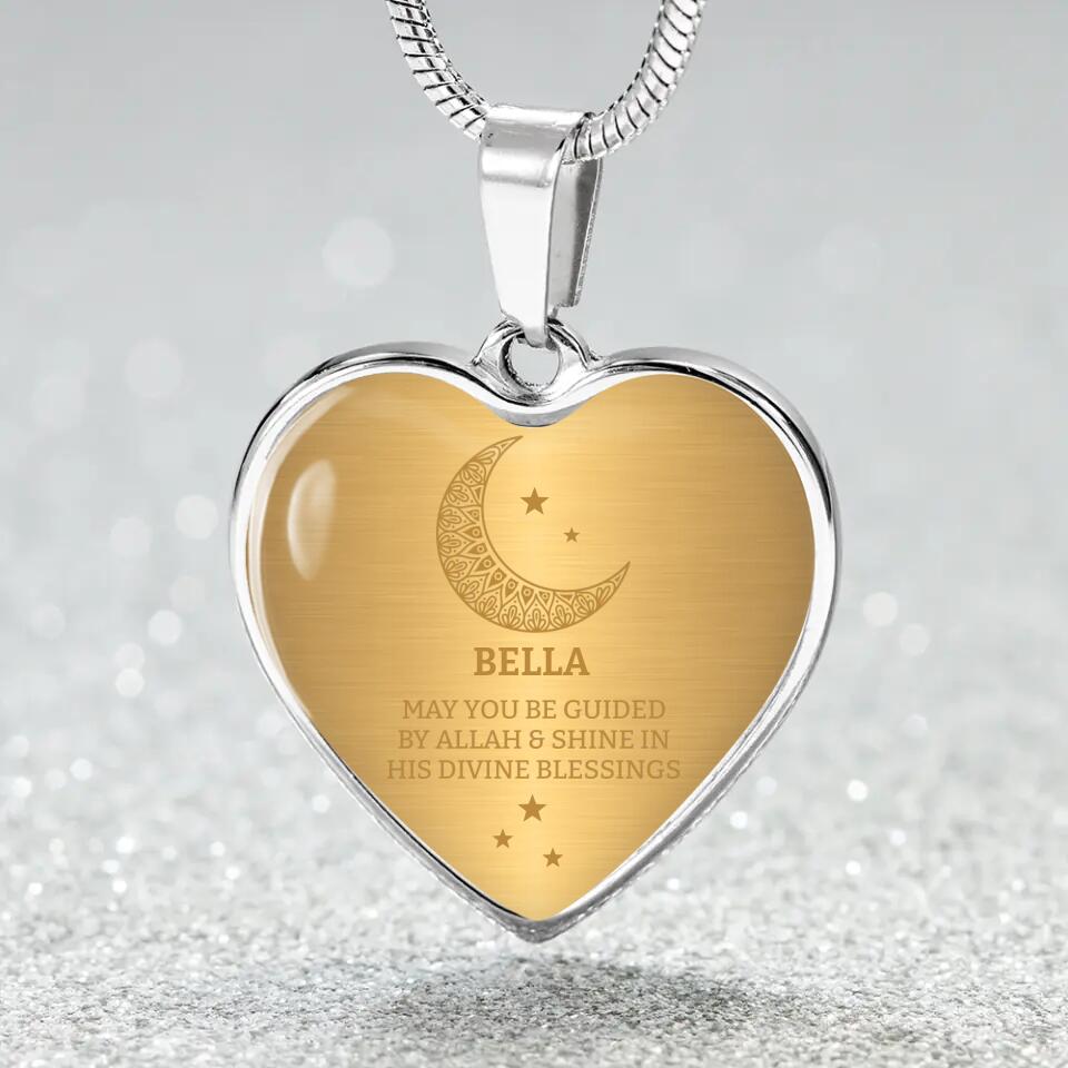 May You Be Guided By Allah Custom Keychain Necklace Gift For Eid