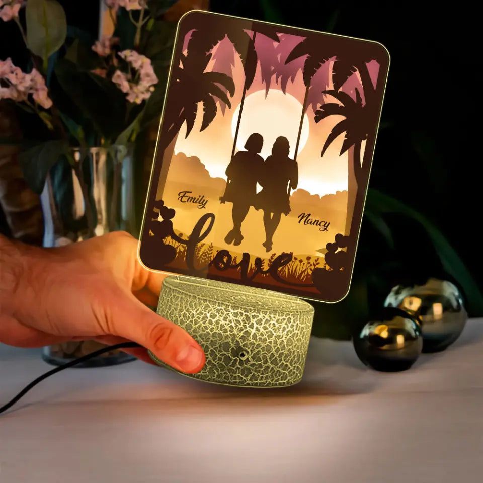 Love Has No Gender - Personalized Printed Night Light - Best Gift For LGBT Couples For Lesbian Gay - Anniversary Gift Love Pride - 303IHPLNLL405