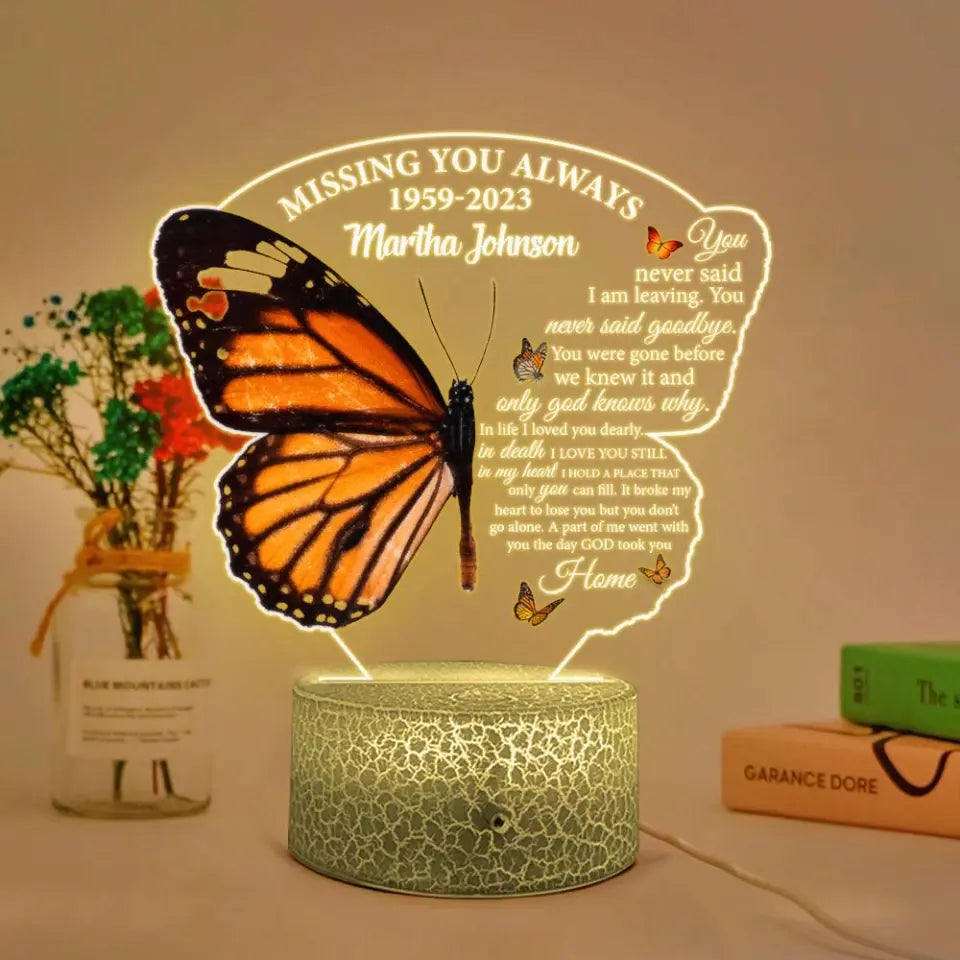 Missing You Always A Part Of Me - Personalized Led Light