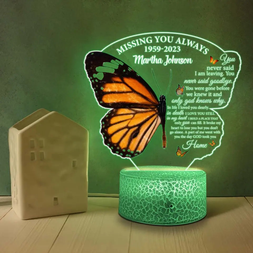 Missing You Always A Part Of Me - Personalized Led Light