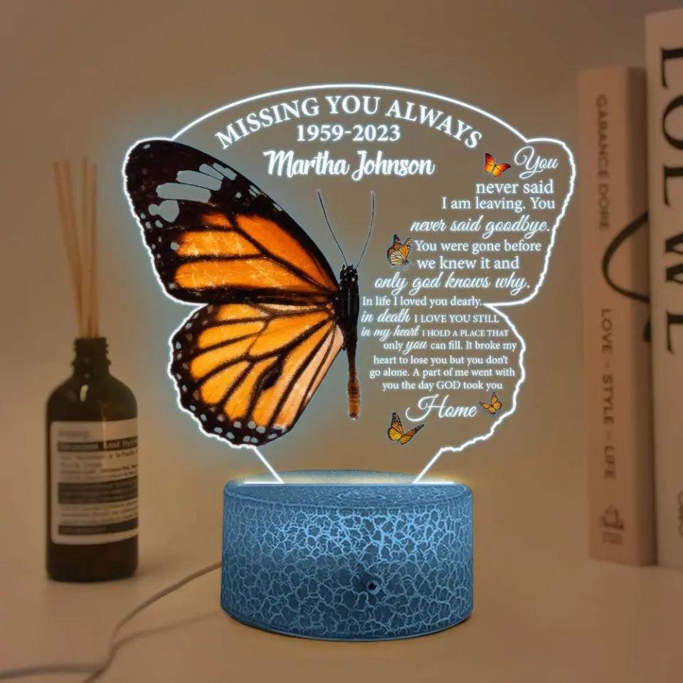 Missing You Always A Part Of Me - Personalized Led Light