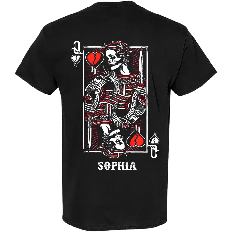 King Queen Skull Couple Customized Hoodies