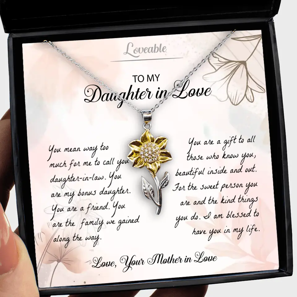 You Mean Way Too Much For Me To Call Daughter-In-Law Personalized Necklace