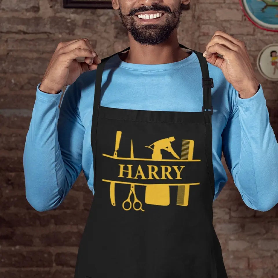 Custom Style And Name - Personalized Apron - Gift For Hairdresser