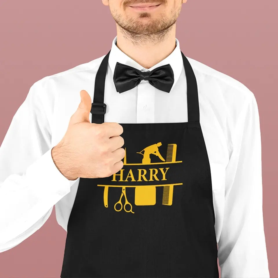 Custom Style And Name - Personalized Apron - Gift For Hairdresser