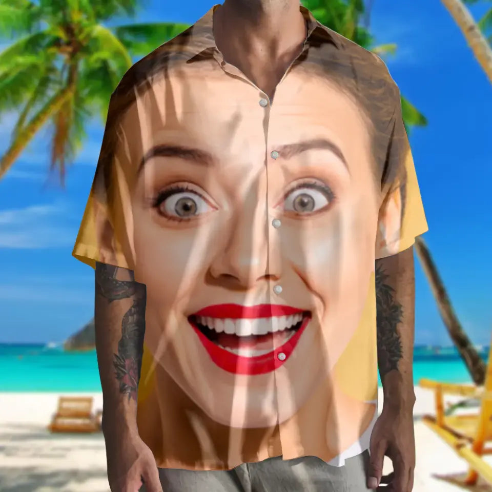 Custom Funny Photo - Hawaiian Shirt