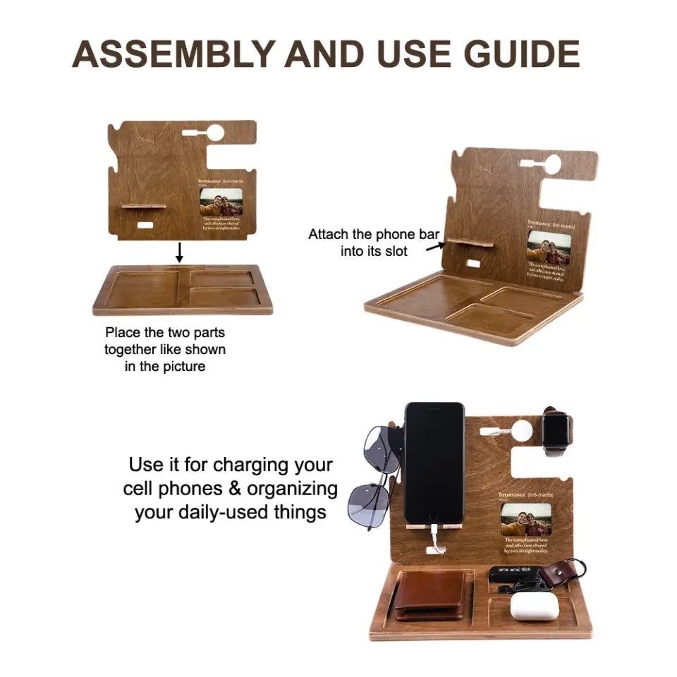 Define Bromance Custom Dock Station Anniversary Gift For Guy Friends