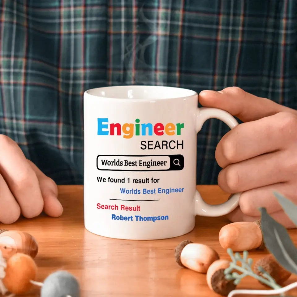 Engineer Search Worlds Best Engineer Custom Mug Retirement Gift