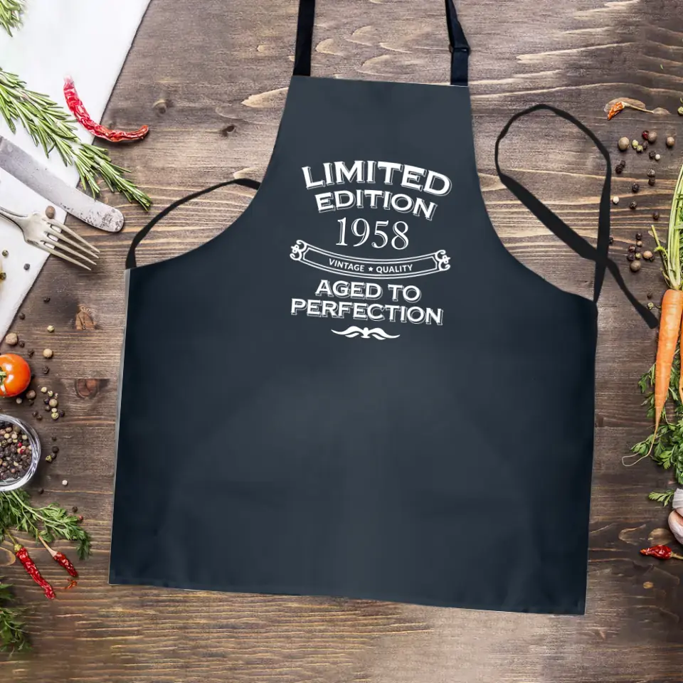 Limited Edition Aged To Perfection Personalized Apron