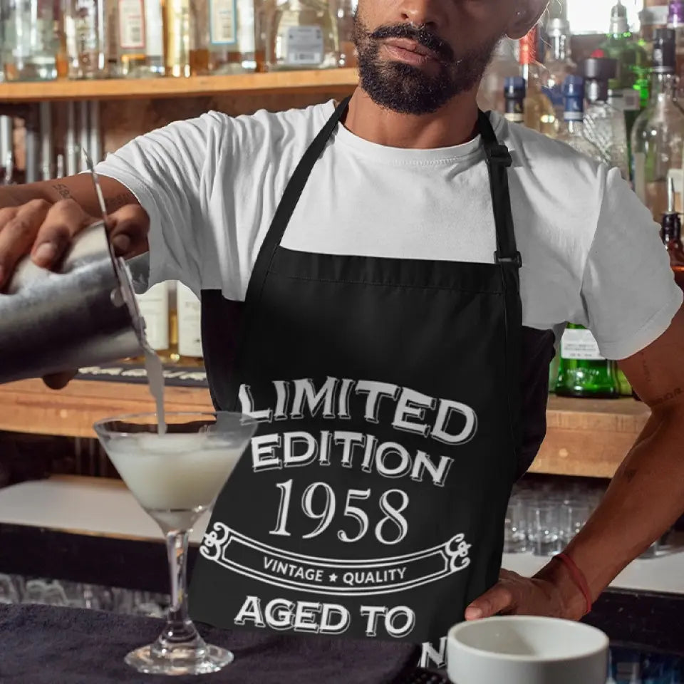 Limited Edition Aged To Perfection Personalized Apron