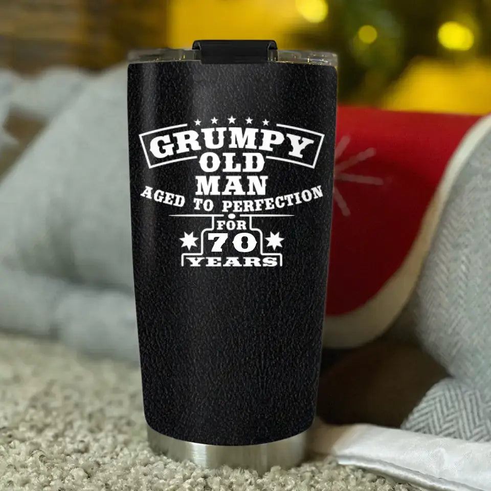 Grumpy Old Man Personalized Tumbler