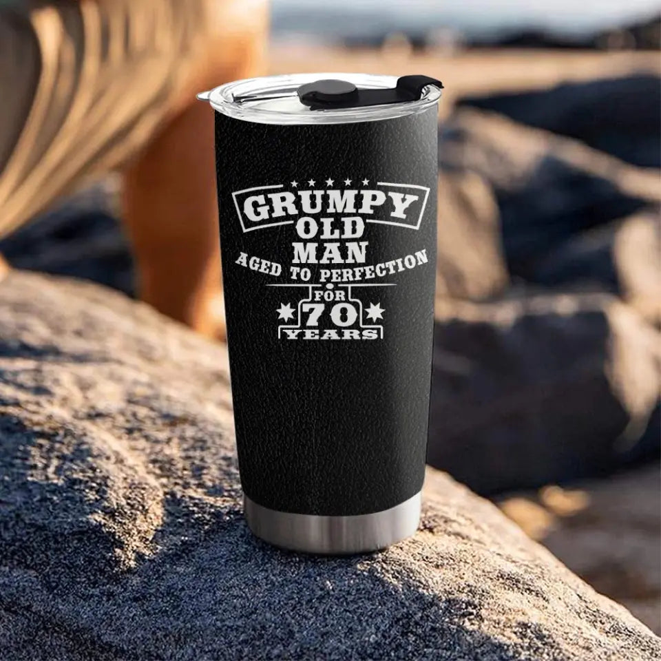 Grumpy Old Man Personalized Tumbler