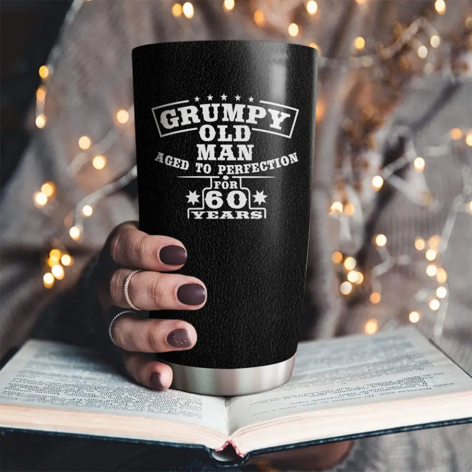 Grumpy Old Man Personalized Tumbler